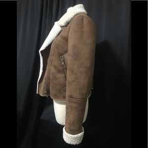 Forever 21 Brown Faux Leather Jacket